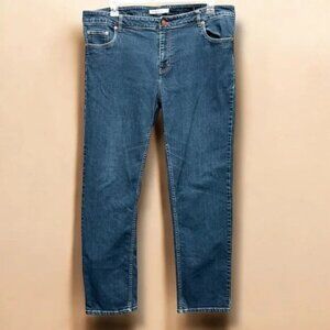 Woolrich Straight Leg Medium Wash 5-Pocket Denim Jean Sz 18
